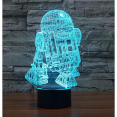 Акриловый 3D светильник Звездные войны R2D2 (Star Wars) оптом